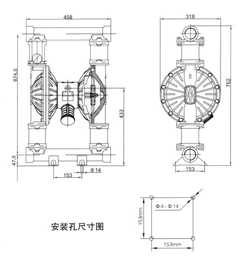 气动隔膜泵粉末输送专用泵工作原理